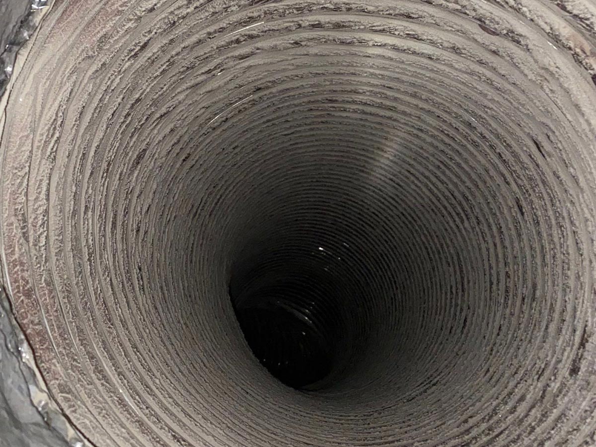 Before a duct cleaning in Phoenix, AZ.